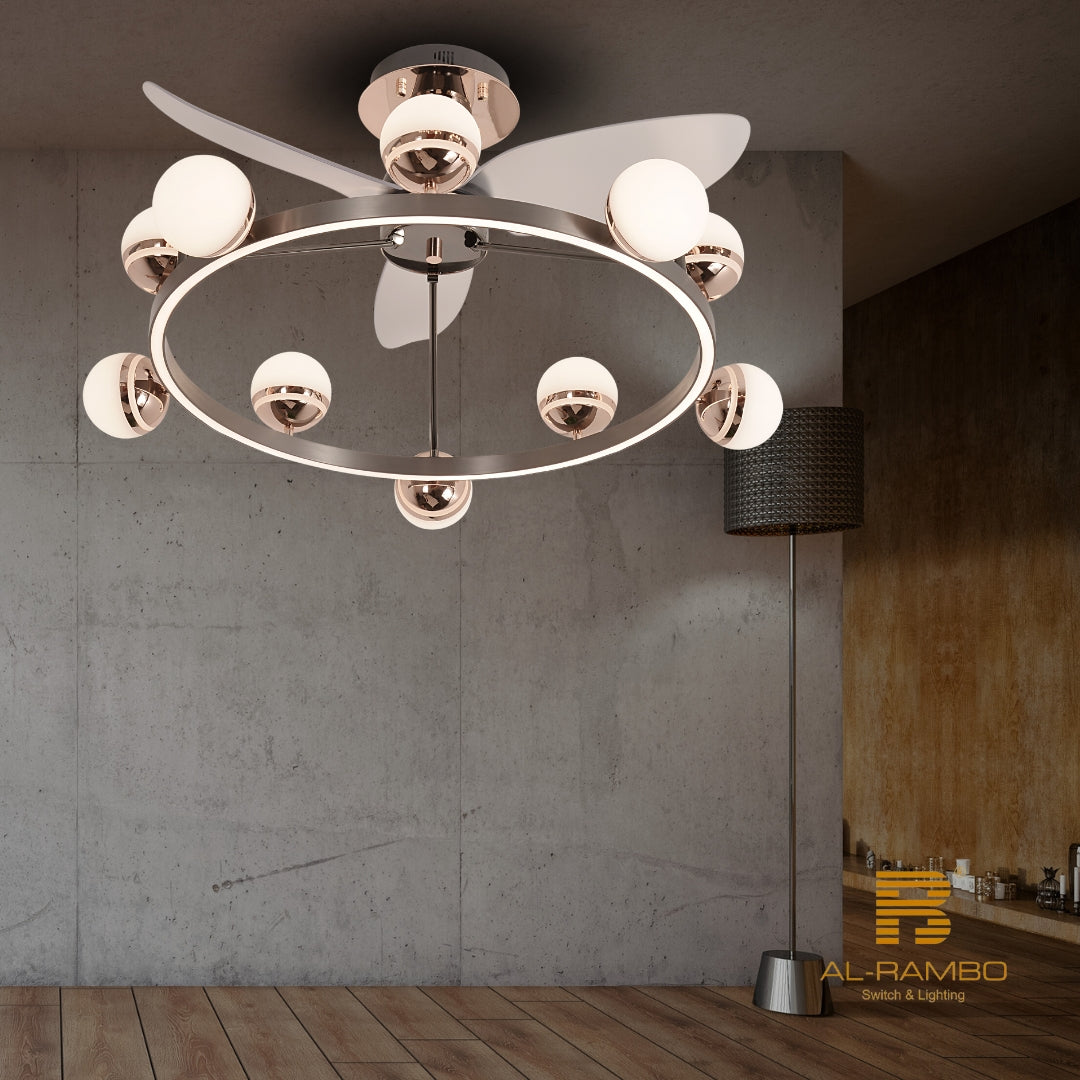 Modern Cilling Light with Fan 8536-5+5
