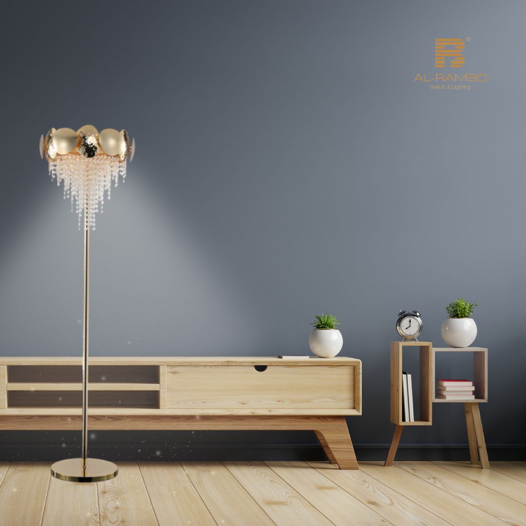 Luxuries Floor Lamp With High Quality Crystal - 96216-L6