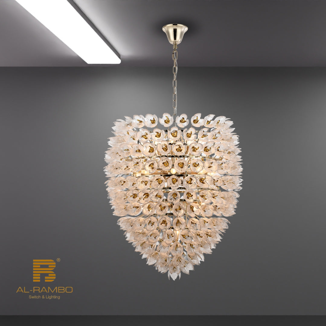 Modern Big Chandelier high quality Glass 96285-8+8+8+6+3