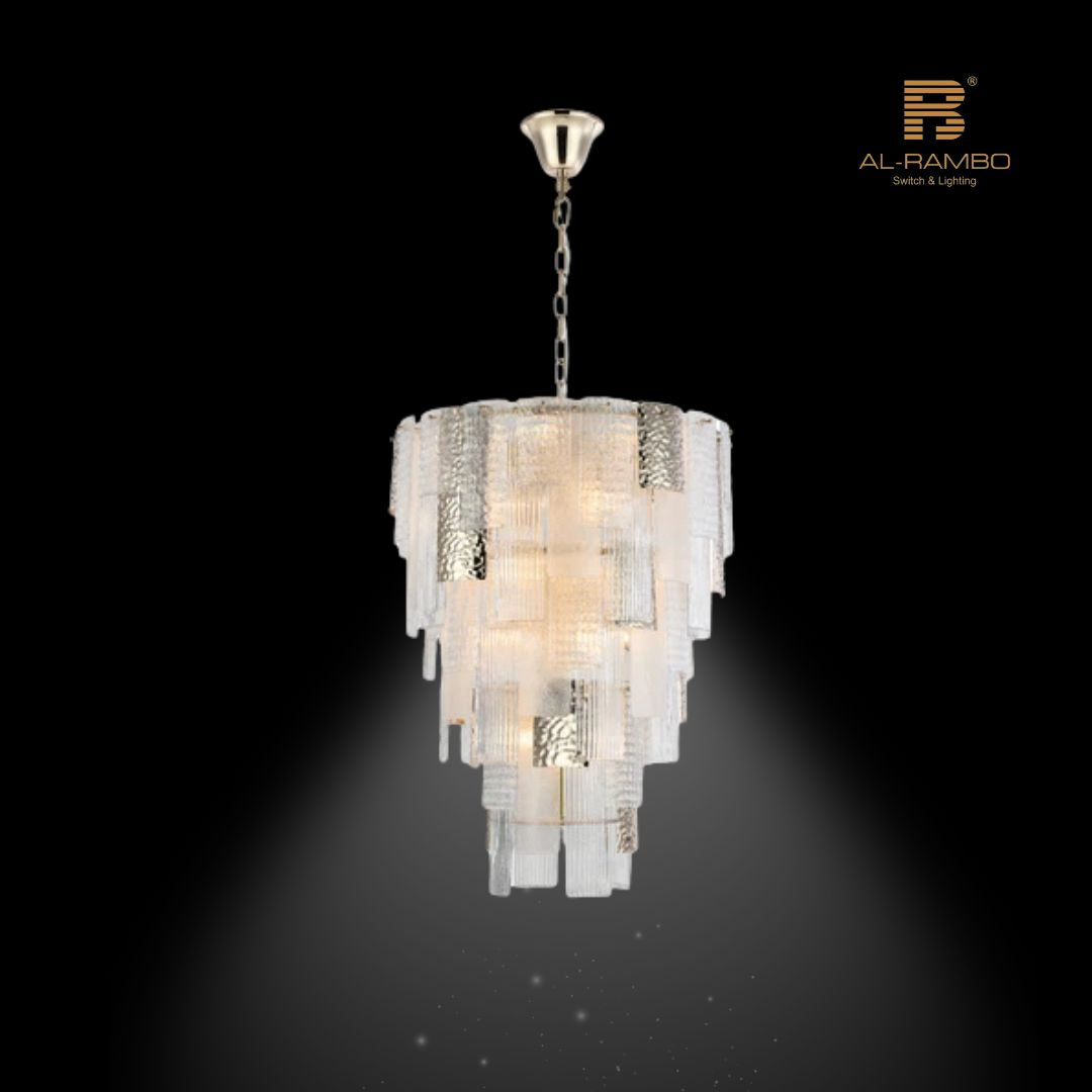 Elegant Art Deco Design Premium Chandelier - 96293-6+6+4+4+4