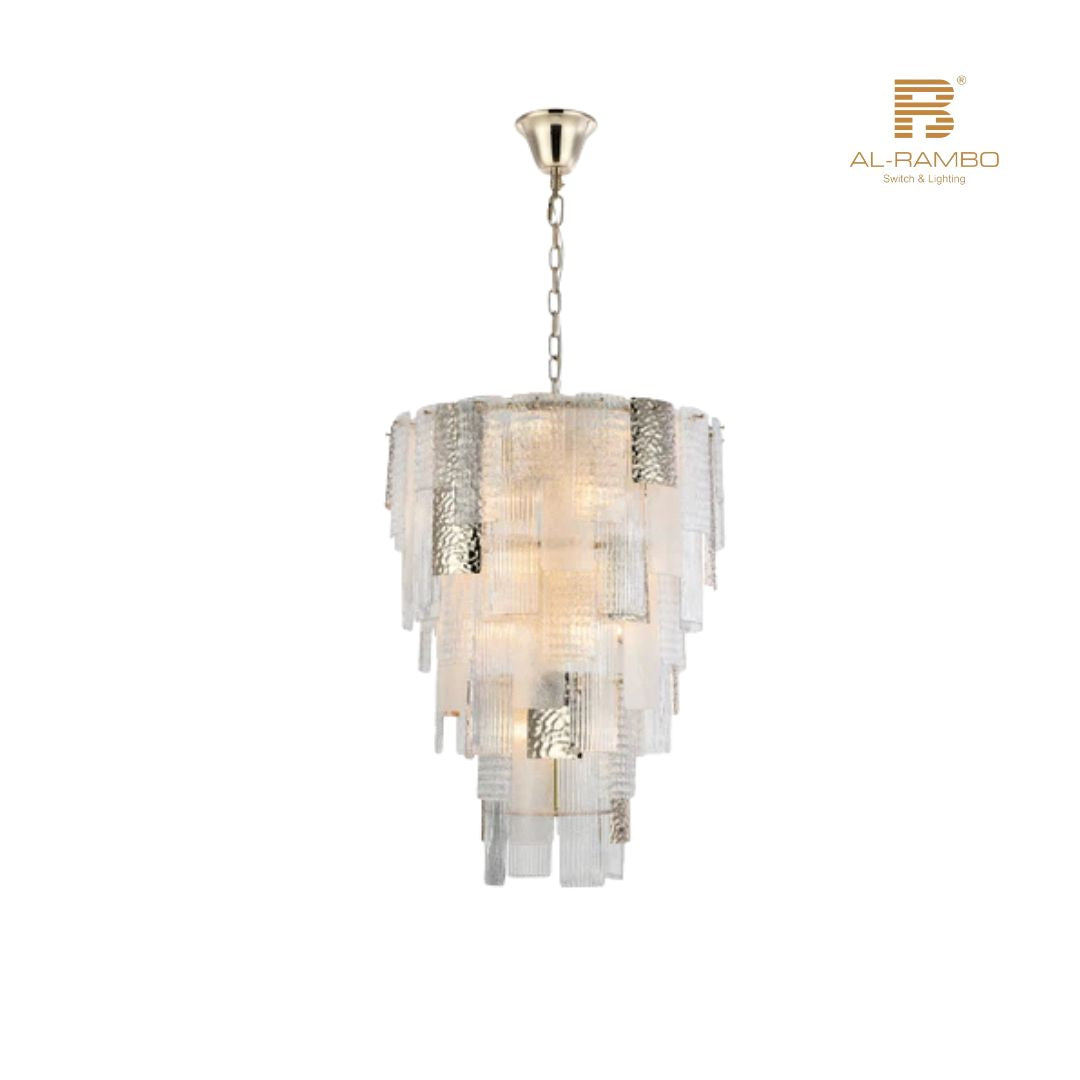 Elegant Art Deco Design Premium Chandelier - 96293-6+6+4+4+4