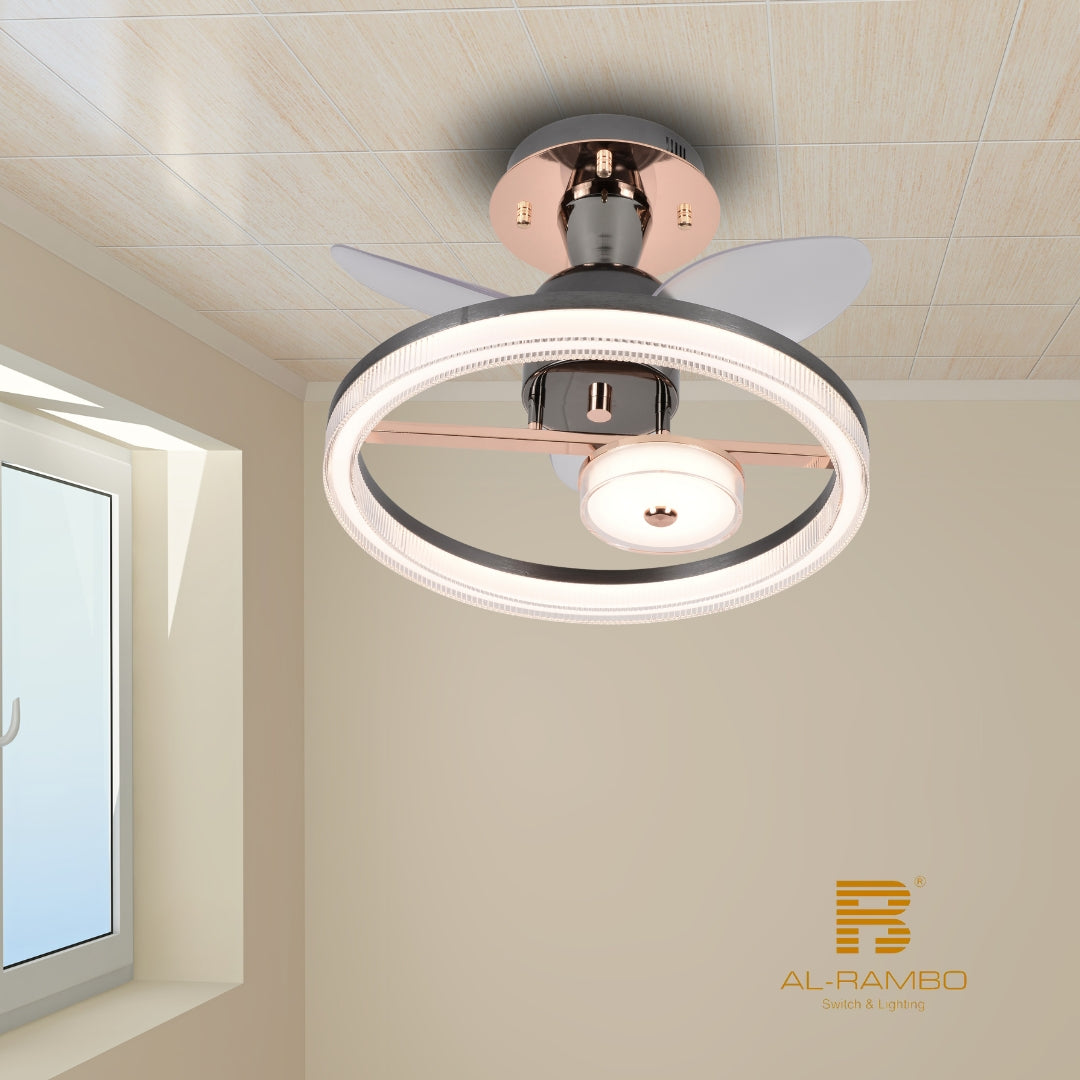 Ceiling Light with Fan - 8222-ø500