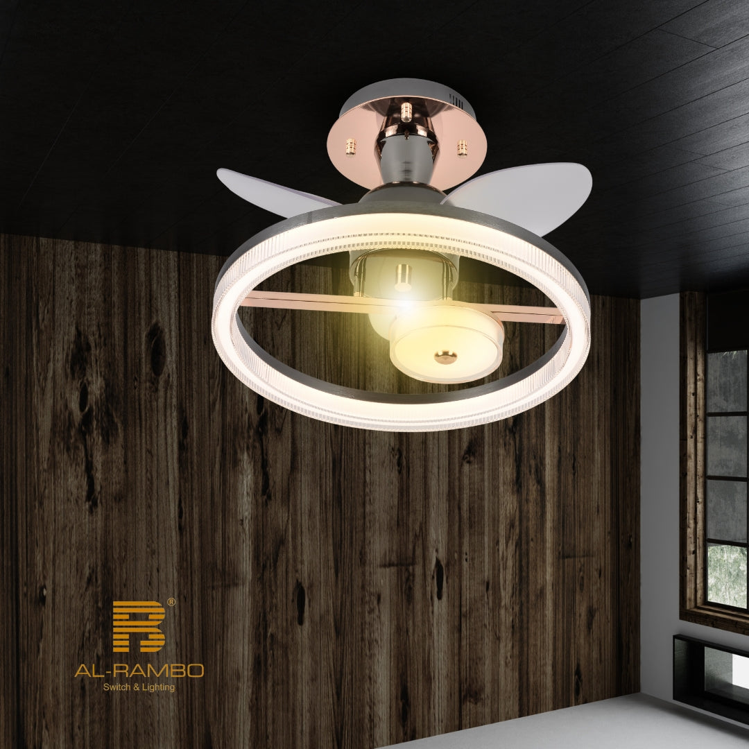 Ceiling Light with Fan - 8222-ø500