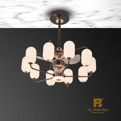 Chandelier Ceiling Light with Fan - 8275-10