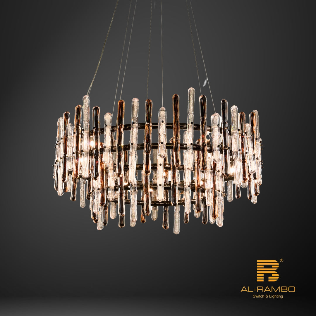 Elevate your space with the sleek and versatile Flash Mount Chandelier - 96191-24