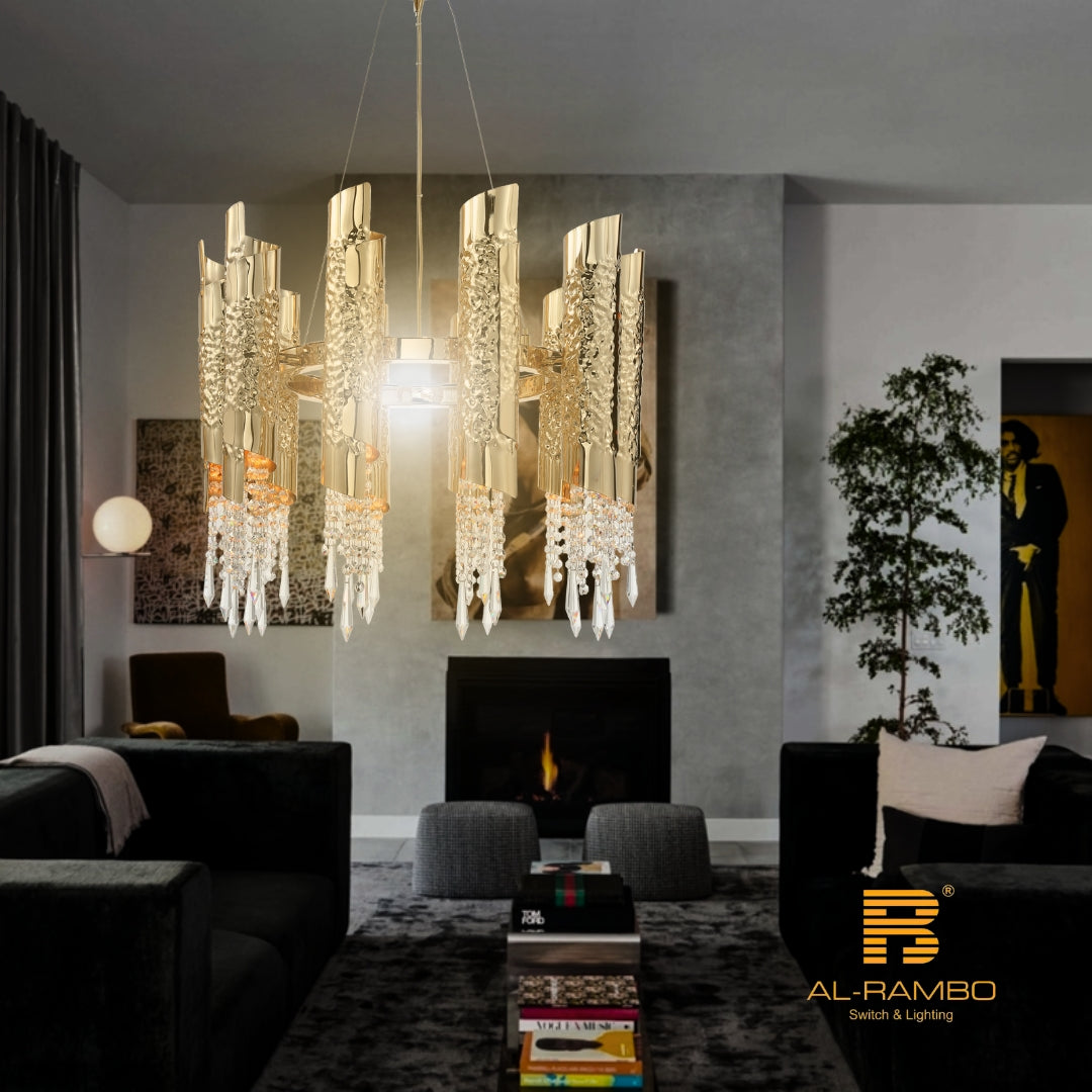 Sleek Modern Design Premium Build Chandelier - 96196-10