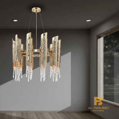 Sleek Modern Design Premium Build Chandelier - 96196-10