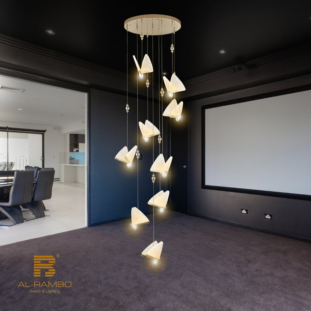 Exquisite Design Chandelier with Butterfly 96276-9